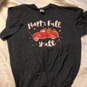 Happy Fall T-shirt WOMENS size XL